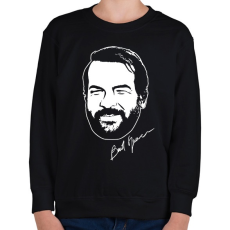 PRINTFASHION Bud Spencer - Gyerek pulóver - Fekete