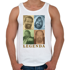 PRINTFASHION Bud Spencer legenda - Férfi atléta - Fehér atléta, trikó