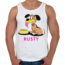 PRINTFASHION Bud Spencer Rusty - Férfi atléta - Fehér női trikó