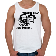 PRINTFASHION Bud Spencer Terence Hill - Férfi atléta - Fehér atléta, trikó