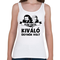 PRINTFASHION Bud Spencer Terence Hill Kár érte, kiváló ügynök volt - Női atléta - Fehér