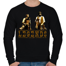 PRINTFASHION Bud Spencer Terence Hill Legends - Férfi pulóver - Fekete férfi pulóver, kardigán