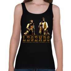 PRINTFASHION Bud Spencer Terence Hill Legends - Női atléta - Fekete