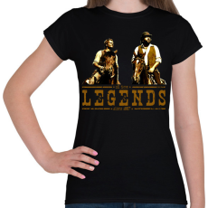PRINTFASHION Bud Spencer Terence Hill Legends - Női póló - Fekete