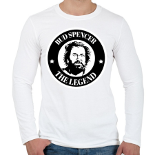 PRINTFASHION Bud spencer the legend - Férfi hosszú ujjú póló - Fehér férfi póló