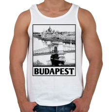 PRINTFASHION Budapest  - Férfi atléta - Fehér