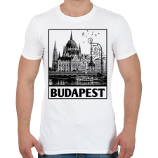 PRINTFASHION Budapest  - Férfi póló - Fehér férfi póló