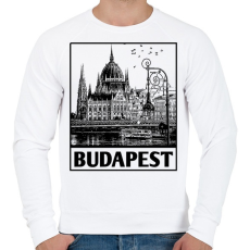 PRINTFASHION Budapest  - Férfi pulóver - Fehér