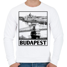 PRINTFASHION Budapest  - Férfi pulóver - Fehér