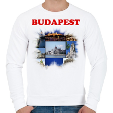 PRINTFASHION Budapest - Férfi pulóver - Fehér