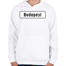 PRINTFASHION budapest - Gyerek kapucnis pulóver - Fehér