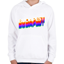 PRINTFASHION Budapest - Gyerek kapucnis pulóver - Fehér gyerek pulóver, kardigán