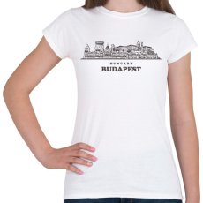 PRINTFASHION Budapest Hungary - Női póló - Fehér
