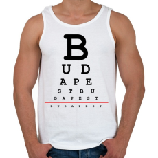 PRINTFASHION budapest-latasteszt - Férfi atléta - Fehér