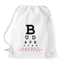 PRINTFASHION budapest-latasteszt - Sportzsák, Tornazsák - Fehér tornazsák