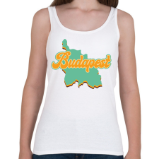 PRINTFASHION Budapest - Női atléta - Fehér női trikó