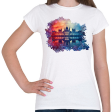PRINTFASHION budapest parlament01 - Női póló - Fehér női póló