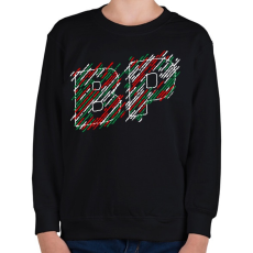 PRINTFASHION Budapest Red White Green - Gyerek pulóver - Fekete