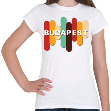 PRINTFASHION Budapest - Színes - Női póló - Fehér női póló