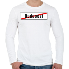 PRINTFASHION budapest-vege - Férfi hosszú ujjú póló - Fehér
