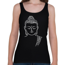 PRINTFASHION buddha - Női atléta - Fekete női trikó