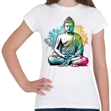 PRINTFASHION Buddha  - Női póló - Fehér női póló