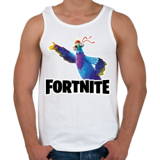 PRINTFASHION Budge - fortnite - Férfi atléta - Fehér