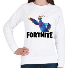 PRINTFASHION Budge - fortnite - Női pulóver - Fehér női pulóver, kardigán