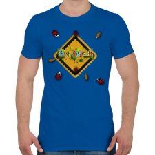 PRINTFASHION Bug Splash android Game - Férfi póló - Királykék férfi póló