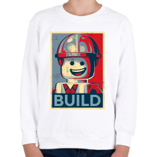 PRINTFASHION Build it! - Gyerek pulóver - Fehér gyerek pulóver, kardigán