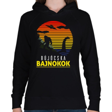 PRINTFASHION Bújócska bajnokok - Női kapucnis pulóver - Fekete