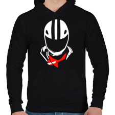 PRINTFASHION bukóó - Férfi kapucnis pulóver - Fekete férfi pulóver, kardigán