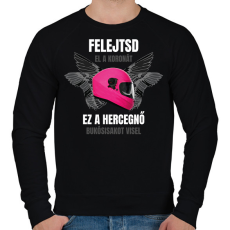 PRINTFASHION Bukósisakot visel - Férfi pulóver - Fekete