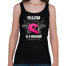 PRINTFASHION Bukósisakot visel - Női atléta - Fekete női trikó