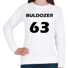 PRINTFASHION BULDOZER 63 Fekete - Női pulóver - Fehér