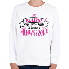 PRINTFASHION Bulizni jöttem - Menyasszon (black) - Gyerek pulóver - Fehér gyerek pulóver, kardigán