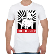 PRINTFASHION Bull Terrier - Férfi póló - Fehér