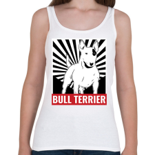 PRINTFASHION Bull Terrier - Női atléta - Fehér női trikó