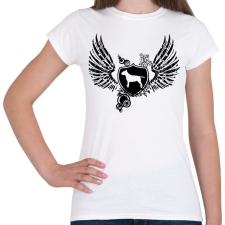 PRINTFASHION Bull terrier wings - Női póló - Fehér női póló