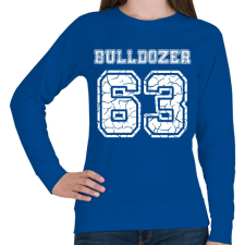 PRINTFASHION Bulldozer - Női pulóver - Királykék női pulóver, kardigán