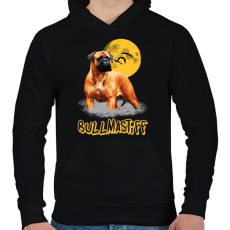 PRINTFASHION bullmastiff - Férfi kapucnis pulóver - Fekete