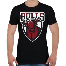 PRINTFASHION Bulls - Férfi póló - Fekete