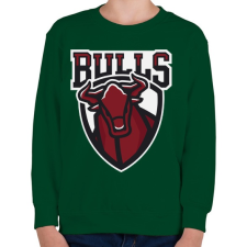 PRINTFASHION Bulls - Gyerek pulóver - Sötétzöld gyerek pulóver, kardigán