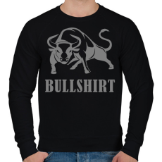 PRINTFASHION Bullshirt - Férfi pulóver - Fekete