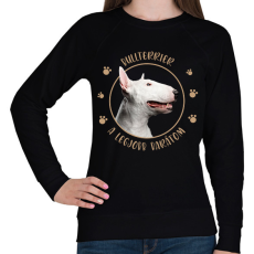 PRINTFASHION Bullterrier - Legjobb barát - Női pulóver - Fekete