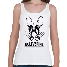 PRINTFASHION Bullverine - Női atléta - Fehér női trikó