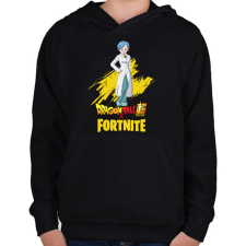 PRINTFASHION Bulma - Fortnite - Gyerek kapucnis pulóver - Fekete gyerek pulóver, kardigán