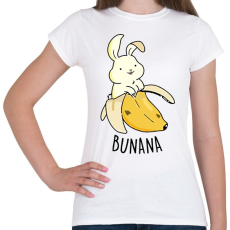 PRINTFASHION Bunana - Női póló - Fehér