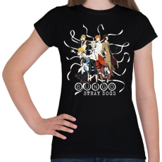 PRINTFASHION Bungo Stray Dogs - Női póló - Fekete