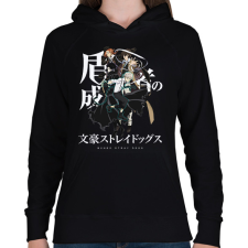 PRINTFASHION Bungou Stray Dogs - Női kapucnis pulóver - Fekete női pulóver, kardigán
